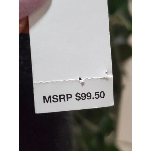 DKNY Women's Gray Wide Leg Zipper Front Slash Pockets Casual Pants Size 8 - Picture 7 of 13